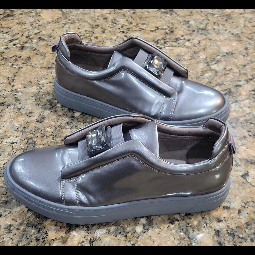 Uma Parker New York Metallic Trainers Athletic Shoes Jewel Womens Shoes 40 10